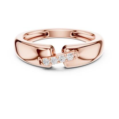 Open Cuff Diamond Ring | Modern Minimalist Elegance