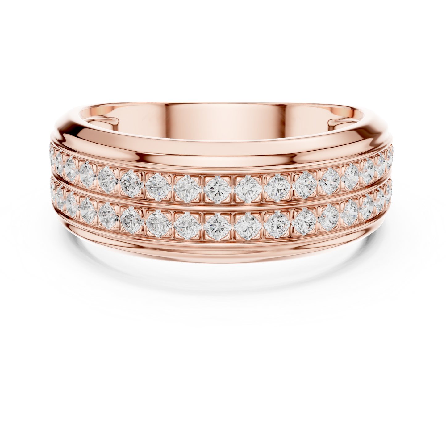 Double Row Diamond Ring | Timeless Brilliance