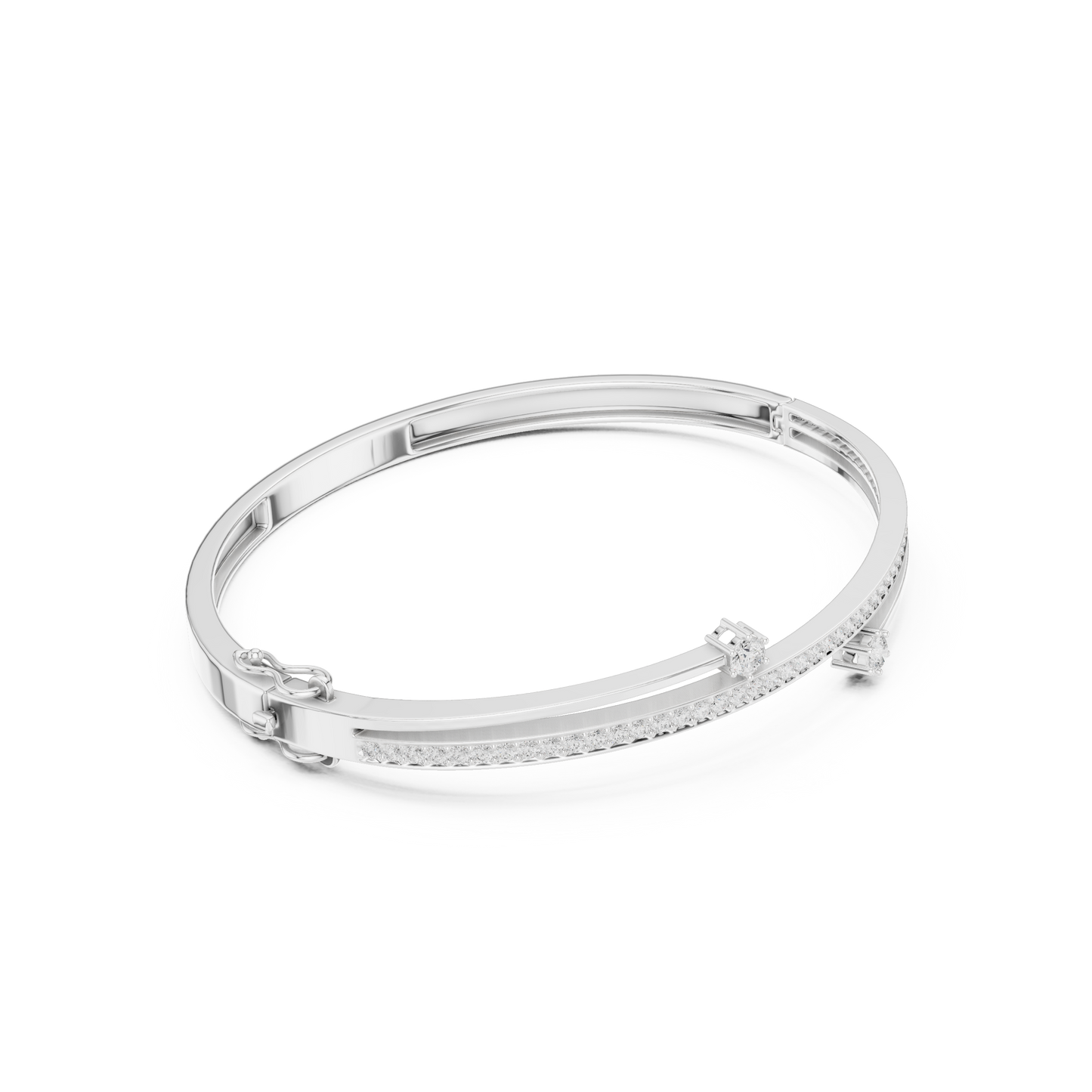 Double Row Lab-Grown Diamond Bracelet | Timeless Layered Sparkle