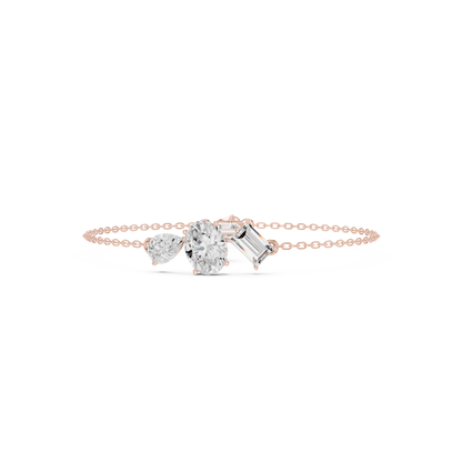 Mixed-Cut Diamond Bracelet | Contemporary Elegance