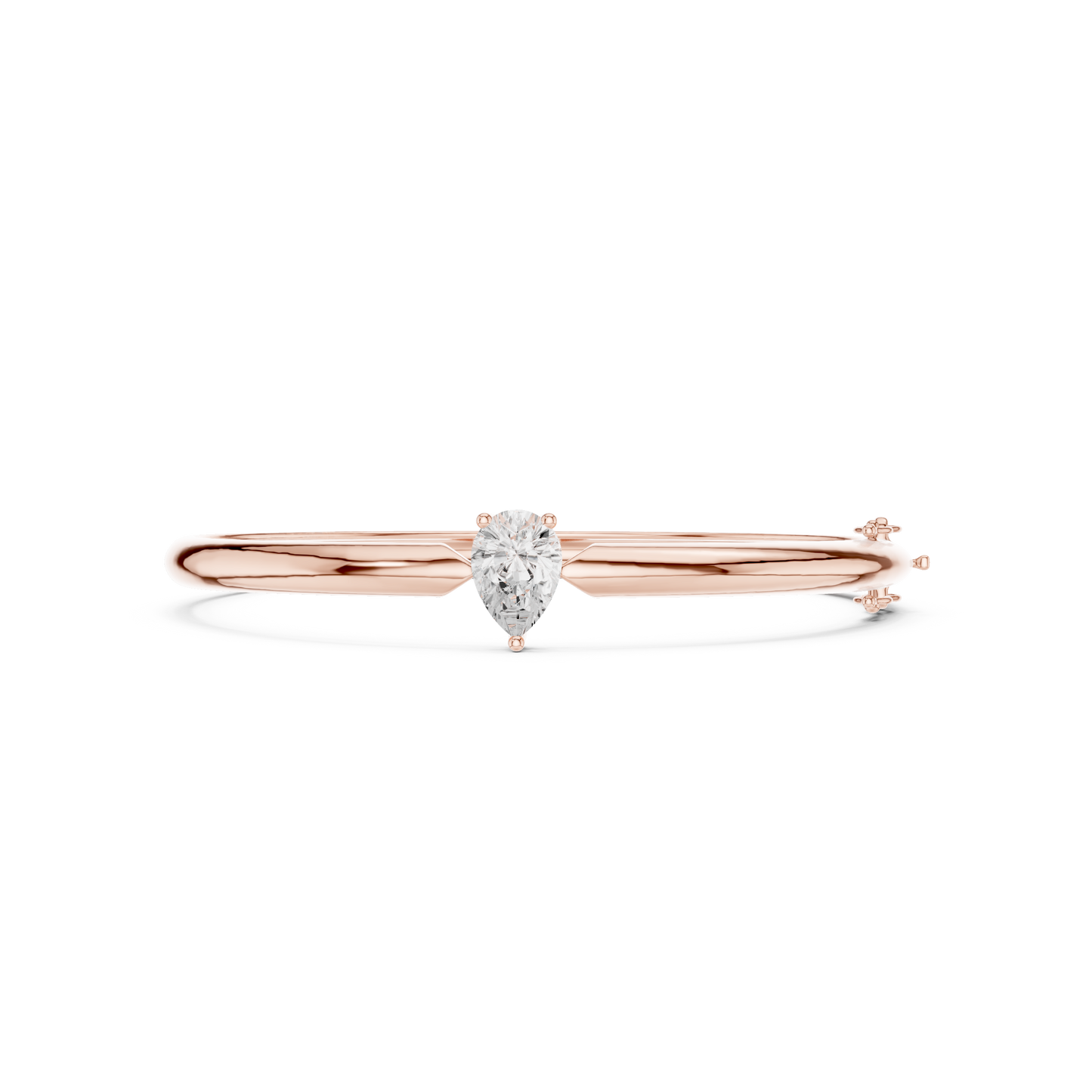 Pear-Shaped Solitaire Diamond Bracelet | Timeless Teardrop Elegance