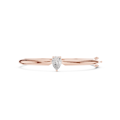 Pear-Shaped Solitaire Diamond Bracelet | Timeless Teardrop Elegance