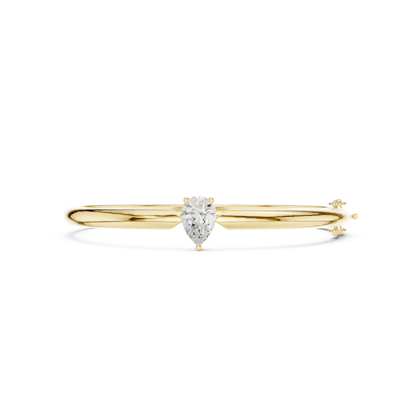 Pear-Shaped Solitaire Diamond Bracelet | Timeless Teardrop Elegance