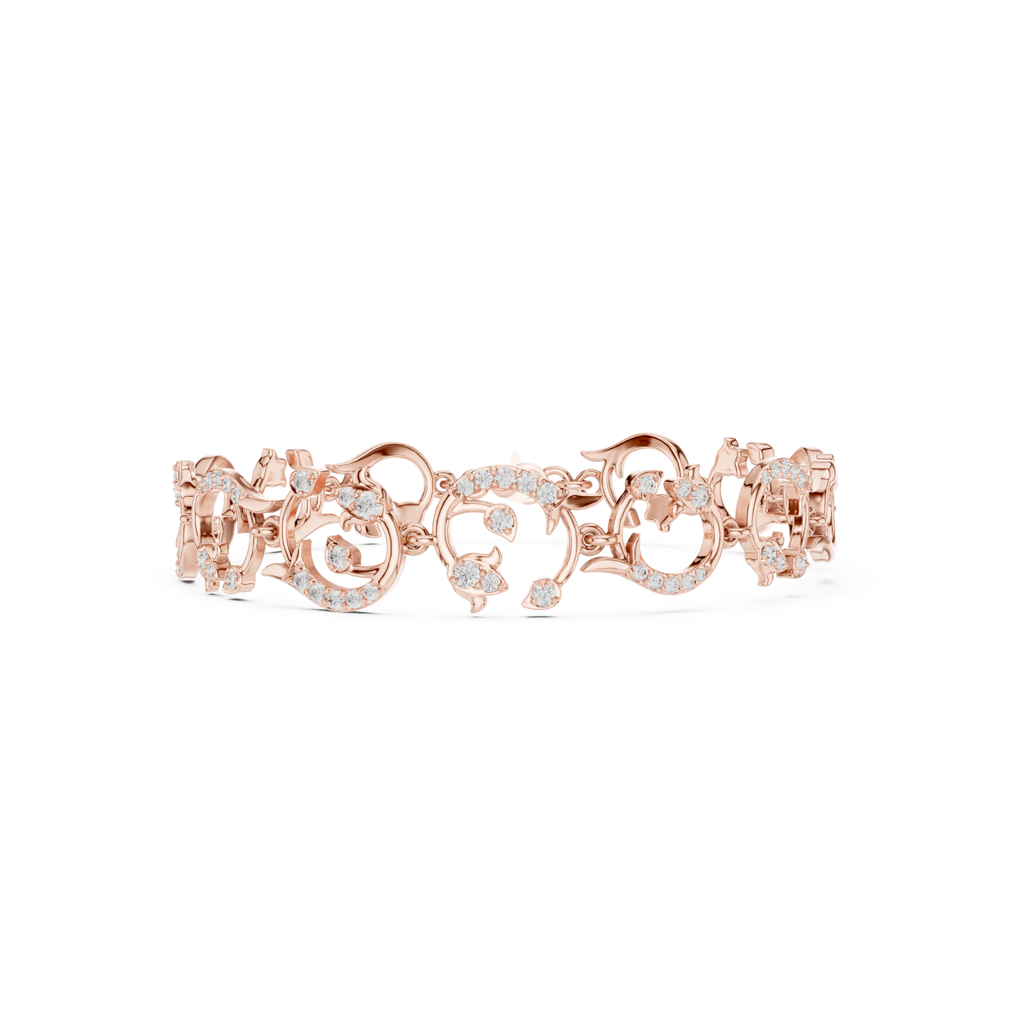 Luxury Flow Diamond Bracelet | Ornate High-Jewelry Design