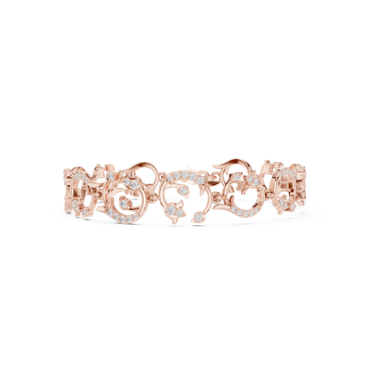 Luxury Flow Diamond Bracelet | Ornate High-Jewelry Design