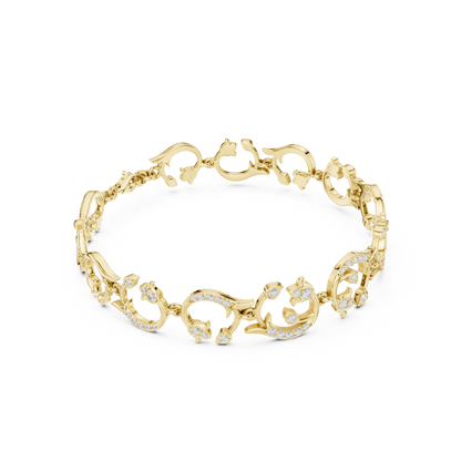 Luxury Flow Diamond Bracelet | Ornate High-Jewelry Design