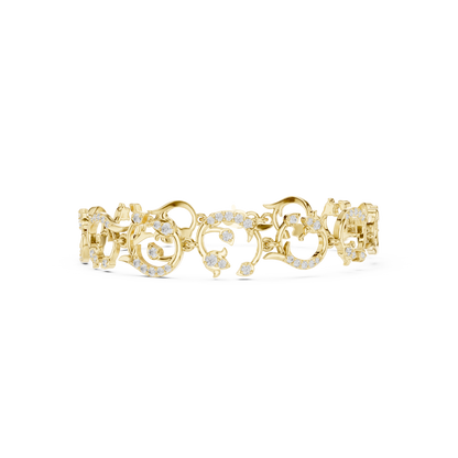 Luxury Flow Diamond Bracelet | Ornate High-Jewelry Design