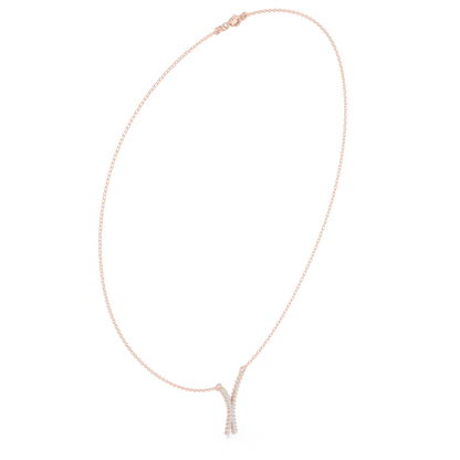 Love Letter “Y” Diamond Pendant Necklace | Personalized Sparkle