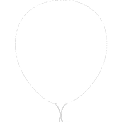 Love Letter “Y” diamond pendant necklace featuring sparkling diamonds on a polished pendant