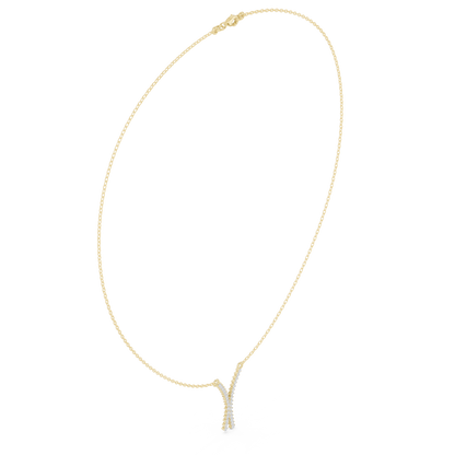 Love Letter “Y” Diamond Pendant Necklace | Personalized Sparkle