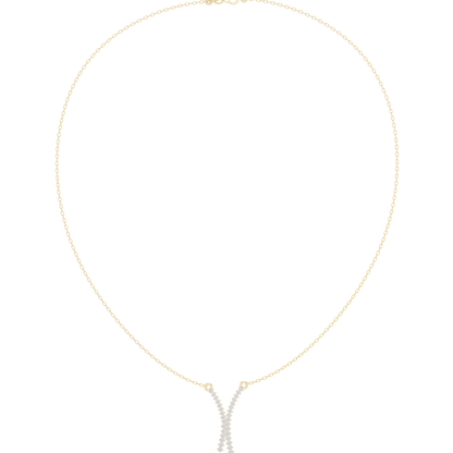 Love Letter “Y” Diamond Pendant Necklace | Personalized Sparkle