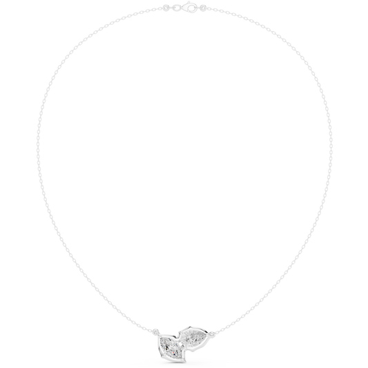 Ornate leaf pendant necklace featuring an intricately crafted leaf design in polished metal