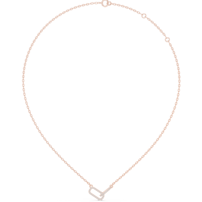 Double Link Pendant Necklace | Sleek Modern Design