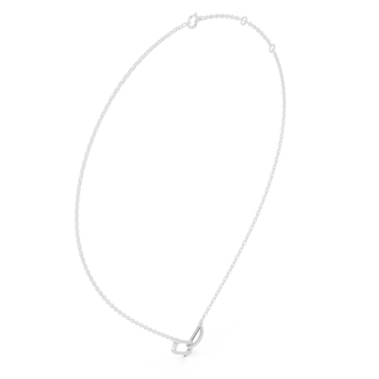 Double Link Pendant Necklace | Sleek Modern Design