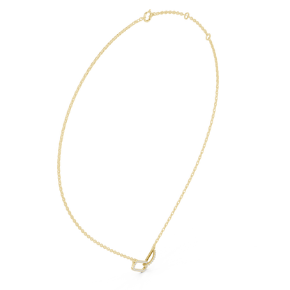 Double Link Pendant Necklace | Sleek Modern Design