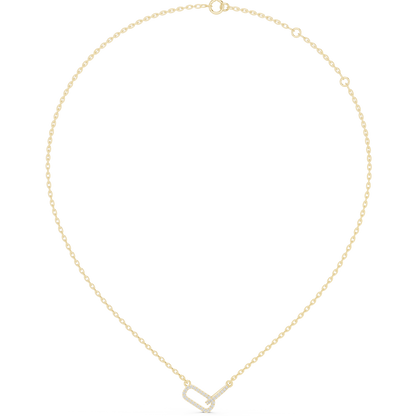 Double Link Pendant Necklace | Sleek Modern Design