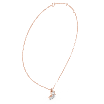 Diamond Solitaire Pendant Necklace | Timeless Minimal Elegance