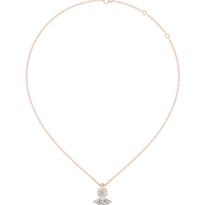 Diamond Solitaire Pendant Necklace | Timeless Minimal Elegance