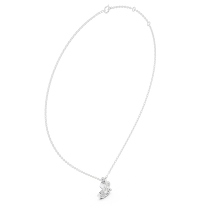 Diamond Solitaire Pendant Necklace | Timeless Minimal Elegance