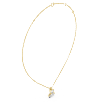 Diamond Solitaire Pendant Necklace | Timeless Minimal Elegance