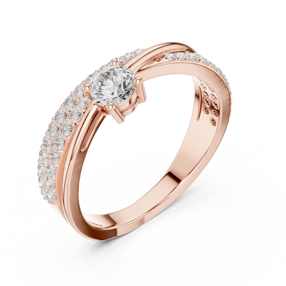 Twisted Crossover Diamond Ring | Modern Twist Design