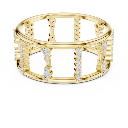 Silver Diamond Ring | Elegant Lab-Grown Diamond Ring for Women