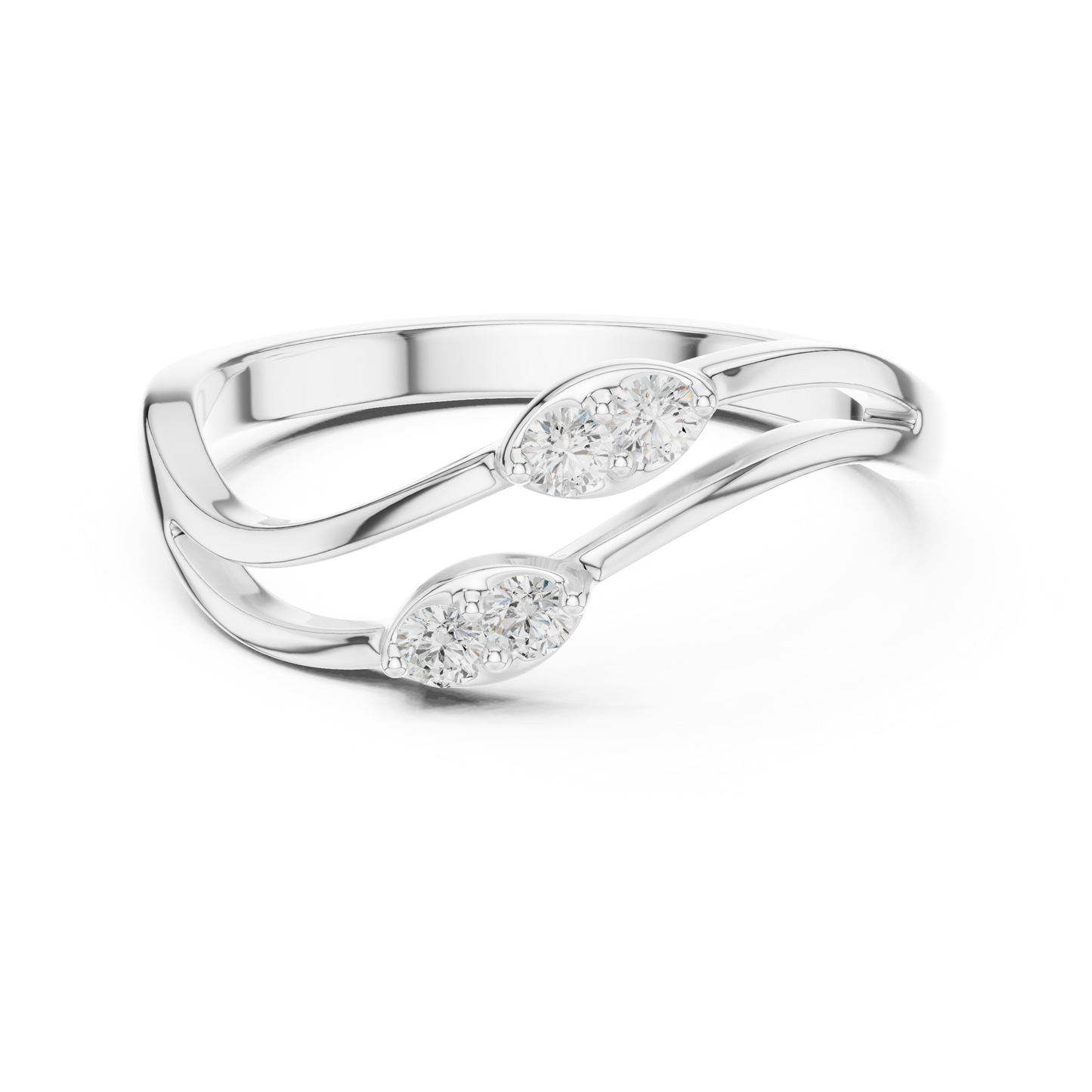 Eowen Diamond Ring in 935 silver

Elegant Eowen solitaire diamond ring in white gold

Modern women’s diamond ring Eowen design for engagement or gift