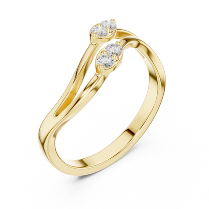 Eowen Diamond Ring | Elegant Solitaire or Accent Ring