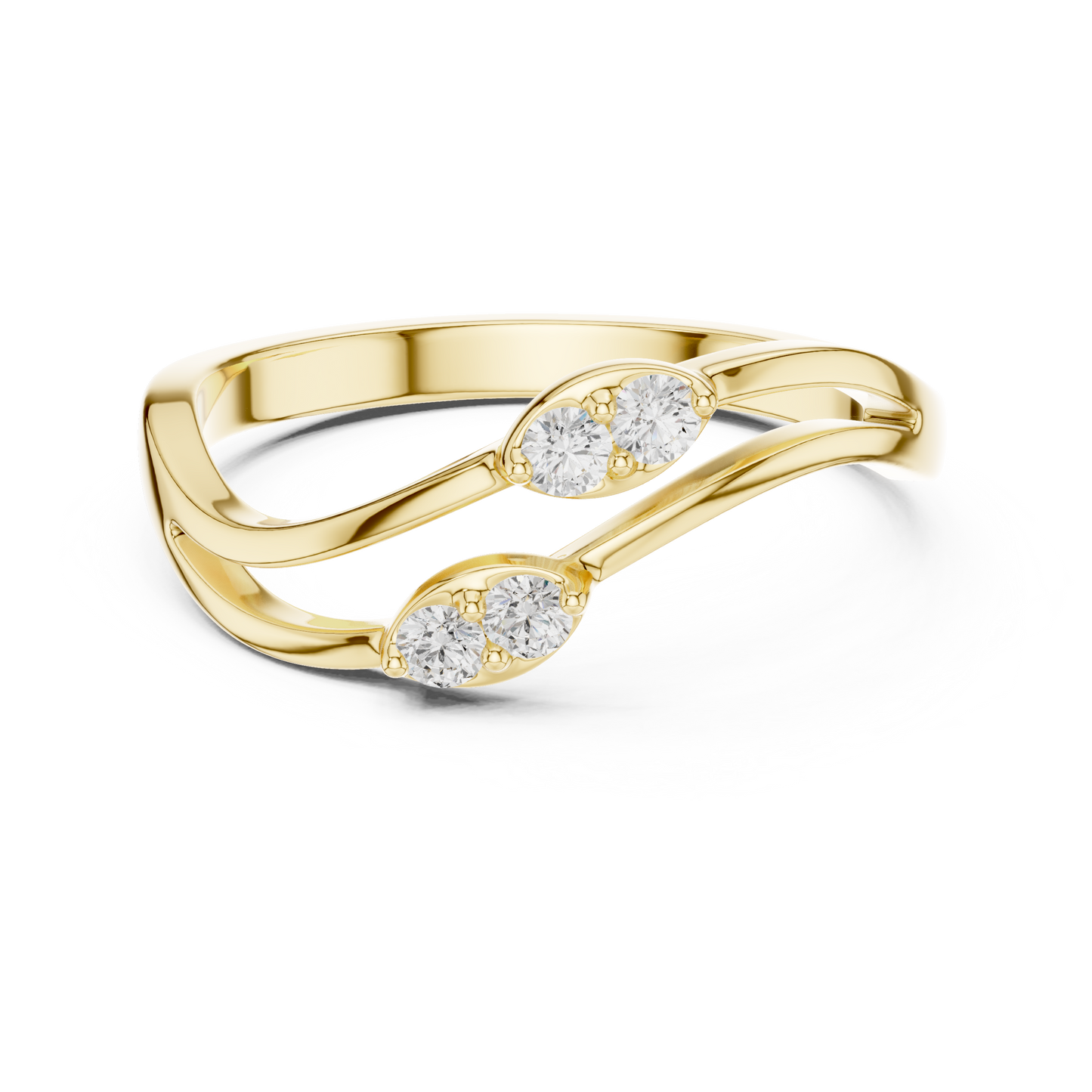 Eowen Diamond Ring | Elegant Solitaire or Accent Ring