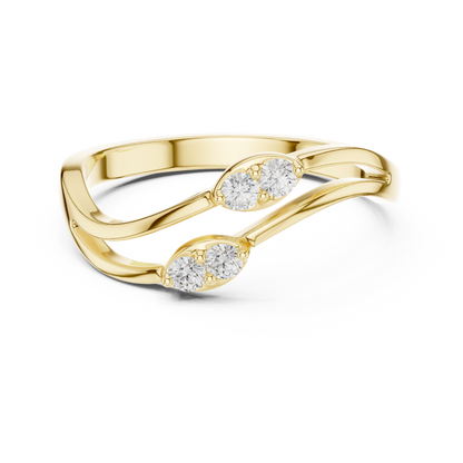 Eowen Diamond Ring | Elegant Solitaire or Accent Ring