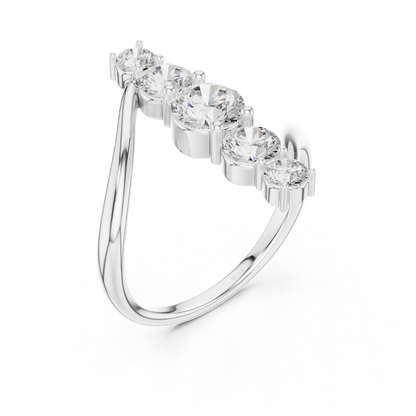 Aspley Seven-Stone Round Diamond Ring | Timeless Elegance