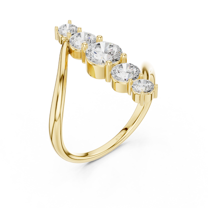 Aspley Seven-Stone Round Diamond Ring | Timeless Elegance