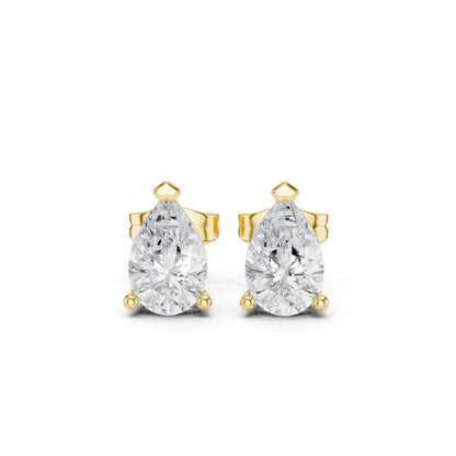 Matisha Pear Elegance Diamond Stud Earrings