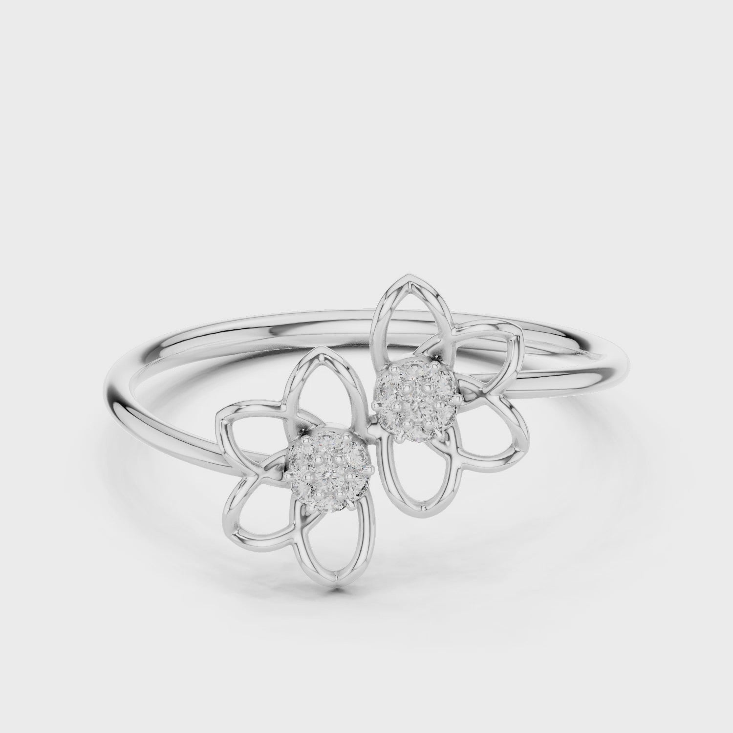 Lab-grown diamond women’s ring with elegant design and high-polish finish