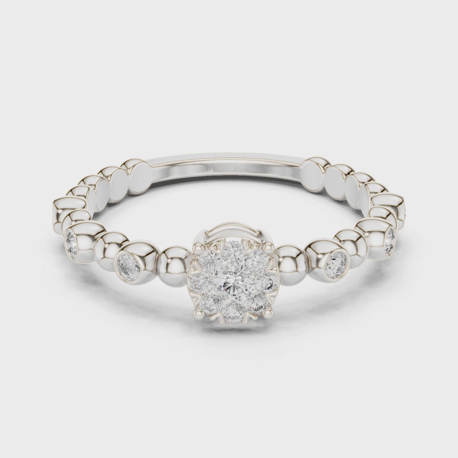 Starlit Crown diamond ring in white gold

Crown-inspired lab-grown diamond ring close-up

Elegant diamond crown ring for women