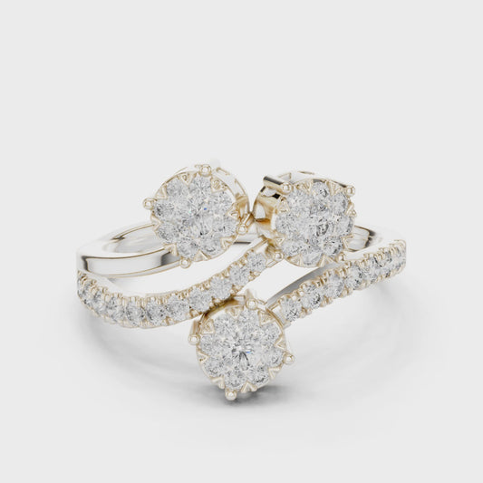 Toi et Moi diamond cluster ring set

Lab-grown diamond multi-stone ring

Elegant diamond cluster engagement rings