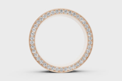 Diamond Eternity Ring with Side-Set Round Diamonds