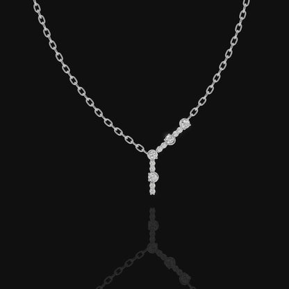 A graceful Y-drop silhouette designed Pendant Necklace | Matisha Jewels