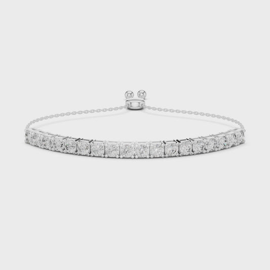 tennis bolo bracelet, moissanite bracelet, lab grown diamond bracelet, adjustable tennis bracelet, silver 935 bracelet, 14k gold bracelet, 18k gold bracelet, fine jewelry bracelet, ethical jewelry