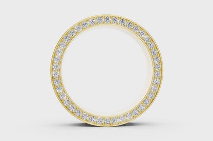 Diamond Eternity Ring with Side-Set Round Diamonds