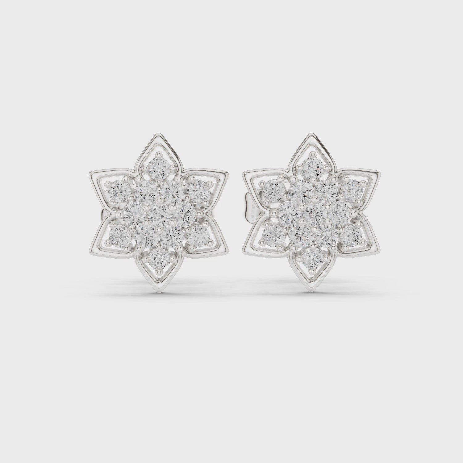 Pair of lab-grown diamond stud earrings in white gold

Elegant women’s stud earrings featuring sparkling lab-grown diamonds

Classic fine jewelry earrings with timeless design