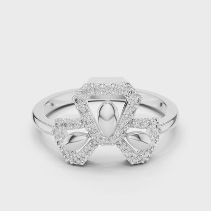 Round lab-grown diamond ring with a brilliant center stone and high-polish finish