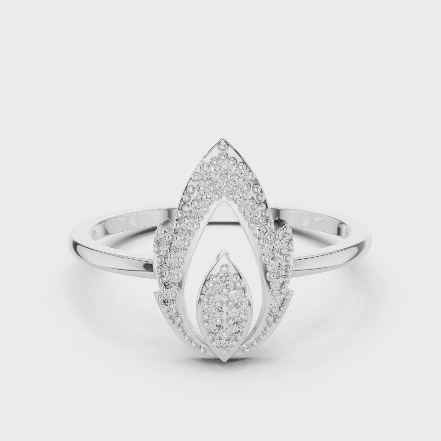 Petal Magic diamond ring with floral-inspired design and brilliant sparkle